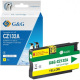 Картридж для HP 711 Black CZ133A G&G  Yellow G&G-CZ132A