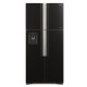 Холодильник Hitachi R-W660PUC7GBK верх. мороз./4 двери/ Ш855xВ1835xГ745/ 540л /A+ /Черный (стекло) (R-W660PUC7GBK)