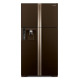 Холодильник Hitachi R-W720 верх. мороз./4 двери/ Ш910xВ1835xГ745/ 582л /A+ /Коричневый (стекло) (R-W720PUC1GBW)