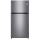 Холодильник LG GR-H802HMHZ c верхней морозильной камерой/184 см/630 л/ А++/линейный компр./серебр. (GR-H802HMHZ)