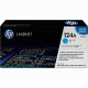 Картридж для HP Color LaserJet 2605 HP 124A  Cyan Q6001A