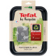 Форма для запекания Tefal La Recyclee, прямоугольная, 19x25см, алюминий, черный (J5700553)