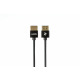 Кабель 2E HDMI 2.0 (AM/AM), Gen2 Ultra Slim cable, black, 1m (2E-W9668BL-1M)