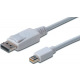 Кабель ASSMANN MiniDisplayPort to DisplayPort (AM/AM) 1.0m, white (AK-340102-010-W)