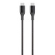 Кабель BELKIN MIXIT DuraTek USB-C to USB-C (1.2) (F2CU050bt04-BLK)