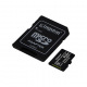 Карта памяти Kingston   512GB microSDXC C10 UHS-I U3  A1 R100/W85MB/s + SD (SDCS2/512GB)