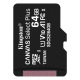 Карта памяти Kingston 64GB microSDXC C10 UHS-I R100MB/s (SDCS2/64GBSP)