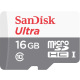 Карта памяти SanDisk 16GB microSDHC C10 UHS-I R80MB/s Ultra + SD (SDSQUNS-016G-GN3MA)