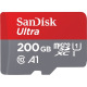 Карта памяти SanDisk  200GB microSDXC C10 UHS-I R100MB/s Ultra (SDSQUAR-200G-GN6MN)