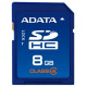 Карта памяти ADATA 8GB SDHC C4 (ASDH8GCL4-R) (ASDH8GCL4-R)