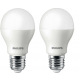Комплект світлодіодних ламп Philips LEDBulb E27 7.5-60W 3000K 230V A55 (2шт) (8711500817648)