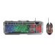 Комплект клавиатура и мышка Trust GXT 845 Tural Gaming Combo STEEL (23411)