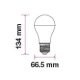 Лампа светодиодная V-TAC, 15W-100W, SKU-160, SAMSUNG CHIP E27 A65 Plastic, 4000K (3800157627733)