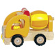 Машинка деревянная goki Бетономешалка (желтый)  (55926G)
