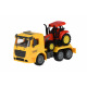 Машинка енерційна Same Toy Truck Тягач жовтий з трактором 98-613Ut-1 (98-613Ut-1)