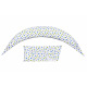 Набор аксессуаров для подушки Nuvita DreamWizard (наволочка, мини-подушка) Белый с точками (NV7101DOTS)