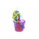 Набор для игри с песком Same Toy с Воздушной вертушкой (фиолетове ведро) 8 шт  (HY-1207WUt-3)