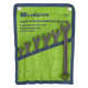 Набір ключів комбінованих, 8 - 17 мм, 6 шт, CrV, фосфатованні,  СИБРТЕХ (MIRI15471)