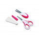 Набір по догляду за дитиною Nuvita 0м+ Рожевий Безпечні ножиці з акс. NV1138Pink (NV1138Pink)