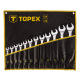 Набор ключей Topex комбинированных, 13 -32 мм, 12 шт. (35D758)