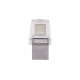 Флешка USB Kingston 32GB USB 3.1+Type-C DT Micro Metal Silver (DTDUO3C/32GB)