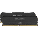 Пам’ять до ПК Micron Crucial DDR4 2666 16GB KIT (8GBx2) Ballistix Black (BL2K8G26C16U4B)