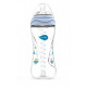 Пляшка для годування Nuvita Mimic 330 мл 4м+ Антиколікова, блакитна (NV6050Blue)