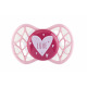 Пустушка ортодонтична Nuvita NV7064 Air55 Cool 0m+ "LOVE" рожево-персикова (NV7064PR)
