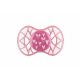 Пустышка ортодонтическая Nuvita NV7084 Air55 Cool 6m+ "сердечки" розовая (NV7084PY)