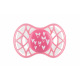 Пустышка симетричная Nuvita NV7085 Air55 Cool 6m+ "сердечки" розовая (NV7085PY)