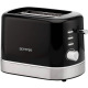 Gorenje toaster 850Вт, подогрев, разморозка, пластик, черный (T800DB)