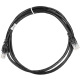 Патч-корд 2E Cat 5e,UTP,RJ45, 26AWG ,7/0.16 Cu, 2.00 m, PVC,Black (2E-PC5ECOP-200BK)