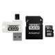 Карта пам`яті MicroSDXC  64GB UHS-I Class 10 GOODRAM + SD-adapter + OTG Card reader (M1A4-0640R12) (M1A4-0640R12)