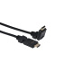 Кабель 2Е HDMI 1.4 (AM/AM), Slim 180 degree, High Speed, Alumium, black, 2m (2EW-1359-2m)