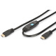 Кабель ASSMANN HDMI High speed з підсилювачем (AM/AM) 15m, black (DK-330105-150-S)