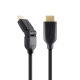 Кабель Belkin HDMI (AM/AM) High Speed Ethernet 2m, 4K/Ultra HD, 180 degree angle, Gold-Plated (F3Y026BT2M)