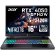 ноутбук 16WUXGAI/i5-13420H/16/512/RTX 4050 6GB/DOS /Obsidian black Acer Nitro 16 AN16-51 (NH.QJMEU.00L)