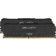 Память для ПК Micron Crucial DDR4 2666 16GB KIT (8GBx2) Ballistix Black (BL2K8G26C16U4B)