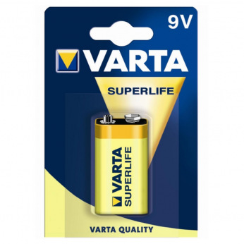 Батарейка VARTA SUPERLIFE 6F22 BLI 1 ZINC-CARBON (02022101411)