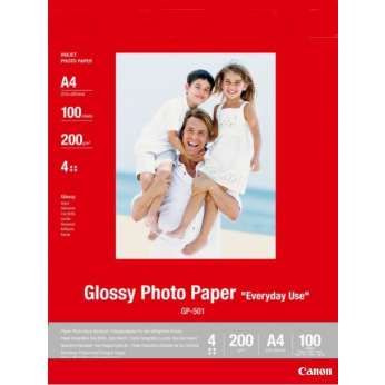Фотобумага Canon Photo Paper Glossy 170г/м кв, GP-501 A4, 100л (0775B001AB)
