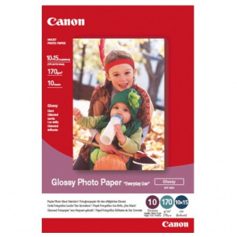 Фотопапір Canon Glossy 170г/м кв, GP-501 4"х 6", 10арк (0775B005)