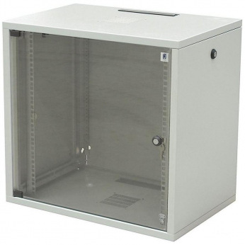 Шкаф ZPAS 19" 15U 600x500, съемные бок.стенки, стекл.дверь, 30kg max, серый (WZ-3615-01-S5-011)