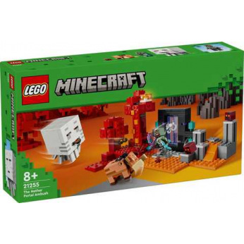 Конструктор LEGO Minecraft Засада возле портала в Нижнем мире (21255)