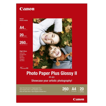 Фотобумага Canon Photo Paper Plus Glossy II Глянцевая 260Г/м кв, А4, 20л (2311B019)