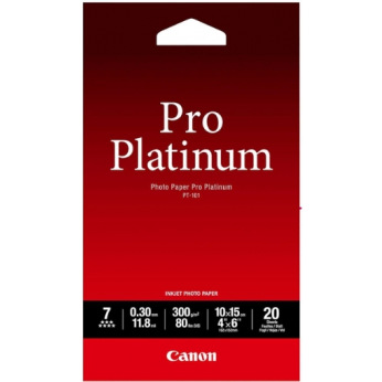 Фотобумага Canon Pro Platinum Photo Paper 300г/м кв, PT-101, 10х15, 20л (2768B013AC)