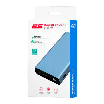 Power Bank 2Е 24000мАг PD, QC Black