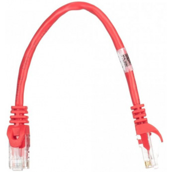 Патч-корд 2E Cat 5e,UTP,RJ45, 26AWG ,7/0.16 CCA, 0.20m, PVC,Red (2E-PC5ECA-020RD)