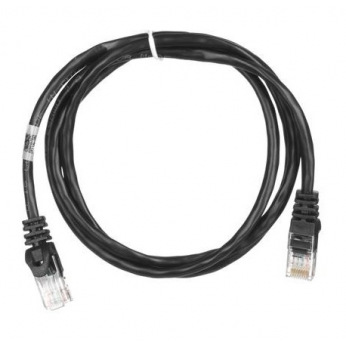 Патч-корд 2E Cat 5e,UTP,RJ45, 26AWG ,7/0.16 CCA, 2.00 m, PVC,Black (2E-PC5ECA-200BK)