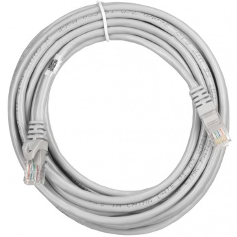 Патч-корд 2E Cat 5e,UTP,RJ45, 26AWG ,7/0.16 CCA, 5.00 m,PVC, Grey (2E-PC5ECA-500GRY)