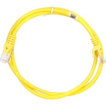 Патч-корд 2E Cat 5e,UTP,RJ45, 26AWG ,7/0.16 Cu, 0.50 m, PVC,Yellow (2E-PC5ECOP-050YLW)